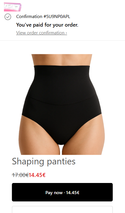 Shaping panties